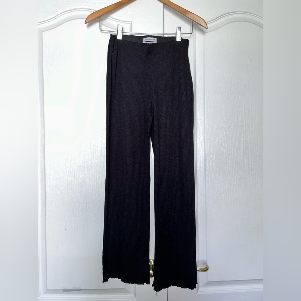 Urban Outfitters flare black sweater material yoga pants